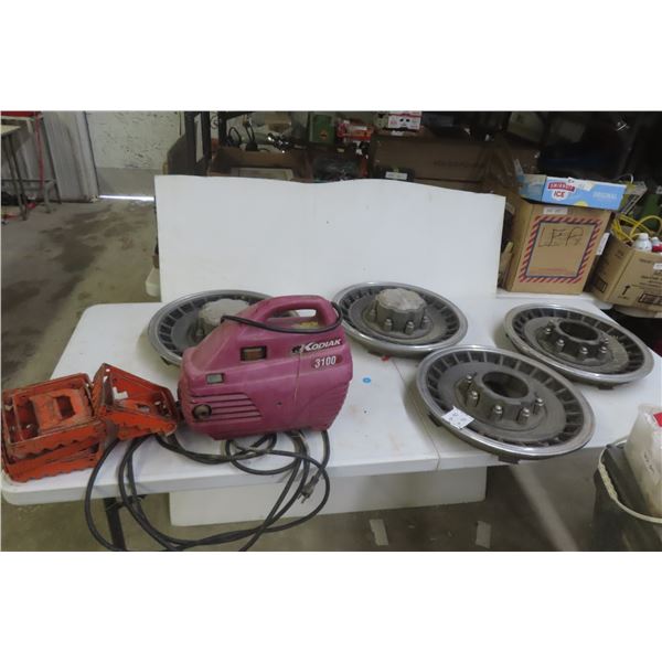 4 Ford Pickup Truck Hubcaps, Kodak 3100 Pressure Washer, 