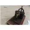 Image 2 : Vintage J.H. Bunnell and Co. Electric Main Line Sounder – Wood Base, Brass Parts
