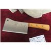 Image 2 : Vintage Ox-Head Solid Steel Butcher Meat Cleaver Knife, 7" Blade – Made in Germany