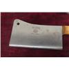 Image 3 : Vintage Ox-Head Solid Steel Butcher Meat Cleaver Knife, 7" Blade – Made in Germany