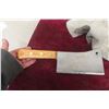 Image 6 : Vintage Ox-Head Solid Steel Butcher Meat Cleaver Knife, 7" Blade – Made in Germany