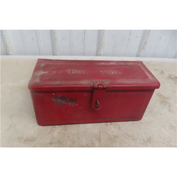 Antique Fordson Model F Tractor Tool Box, circa 1920s