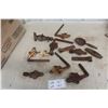 Image 1 : Antique Gate Hardware, Blacksmith Hammer Head, Sawset Vice and Spoon
