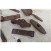 Image 3 : Antique Gate Hardware, Blacksmith Hammer Head, Sawset Vice and Spoon