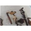Image 5 : Antique Gate Hardware, Blacksmith Hammer Head, Sawset Vice and Spoon