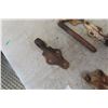 Image 6 : Antique Gate Hardware, Blacksmith Hammer Head, Sawset Vice and Spoon