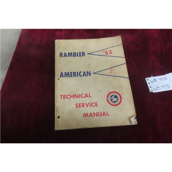 1963 Rambler American Automobile Technical Service Manual