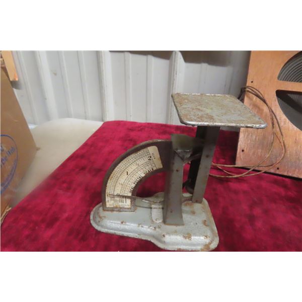 1940s Magnavox 9" Speaker Unit and Postal Scale