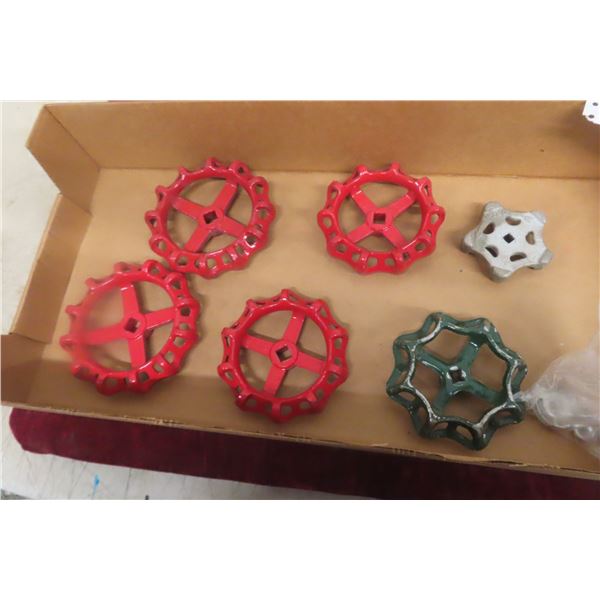 6 Metal Valve Wheel Handles – For Repurposing