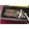 Image 4 : Vintage Hardware Lot: Ice Box Latches, Hinges, Door Viewer, Fuses, and More