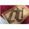 Image 1 : 2 Taylor Forbes Company No. 16 C-Clamps – Blacksmith Style