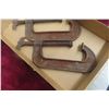 Image 2 : 2 Taylor Forbes Company No. 16 C-Clamps – Blacksmith Style