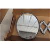 Image 2 : Antique Railroad Caboose Wall-Mounted Accordion Scissor-Style Hinged Bevelled Mirror – Extends 26"