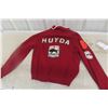 Image 7 : Cool Vintage Canadian Police Curling Bonspiel Champions Decorated Sweater with Sewn-On Cloth Patches