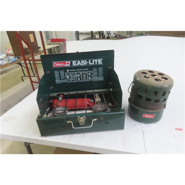 Coleman 431 Camping Cooker and Coleman Heater