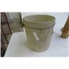 Image 2 : Antique Lot: Medicine Hat Pottery 5-Gallon Crock, Washboard
