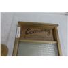 Image 8 : Antique Lot: Medicine Hat Pottery 5-Gallon Crock, Washboard