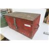 Image 5 : Military Food Container, 16"H × 4" Diameter, and Wood Tool Box, 