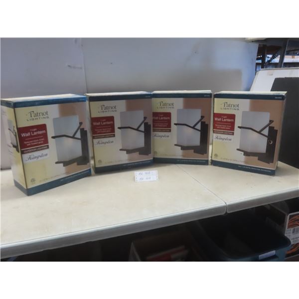 4 New Outdoor Wall Lantern Light Fixtures