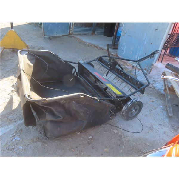 Brinly-Hardy 42" Tow-Behind Lawn Sweeper with Dethatcher – Model DK-422LX