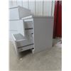 Image 11 : Ashley Onita White Double Dresser and Nightstand – Modern Style, Crisp White Finish.