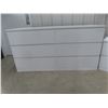 Image 2 : Ashley Onita White Double Dresser and Nightstand – Modern Style, Crisp White Finish.