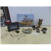 Image 1 : Ducks Unlimited Metal Picture, 12½" × 16"; Canada Remembers Collector Plate; Digital Picture Frame