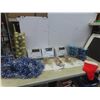 Image 1 : Christmas Decor: 3 Sets of Lights, Tree Ornaments, Garland, Stocking, and Storage Tote