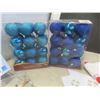 Image 2 : Christmas Decor: 3 Sets of Lights, Tree Ornaments, Garland, Stocking, and Storage Tote