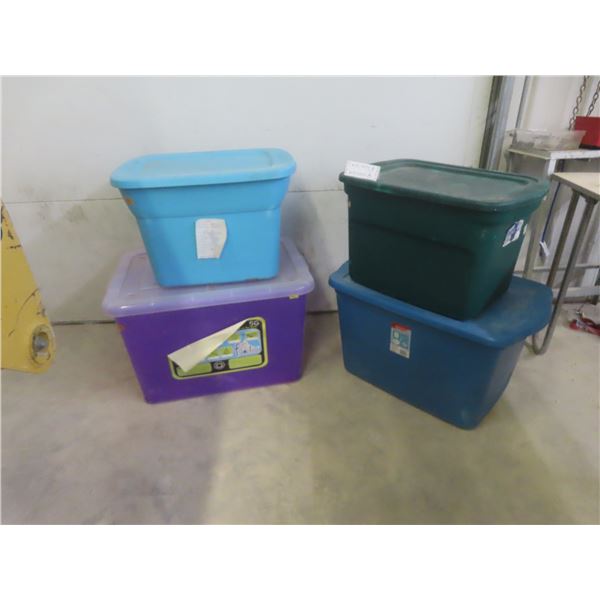 4 Totes with Lids