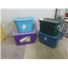 Image 1 : 4 Totes with Lids