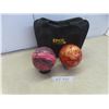 Image 1 : 2 Five-Pin Bowling Balls with ERCO Carry Bag