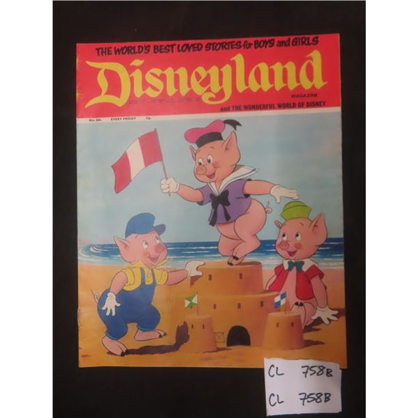 Walt Disney Magazine – Three Little Pigs #264, 1976, Very Fine