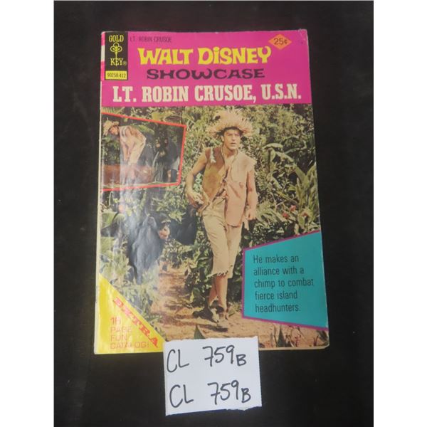 Walt Disney Gold Key – Lt. Robin Crusoe U.S.N. #46, 1974, Era Comic
