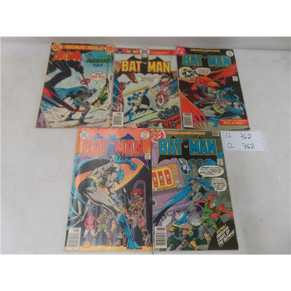 DC Batman Comics – Yrs. 1973–75, Era – Qty 5