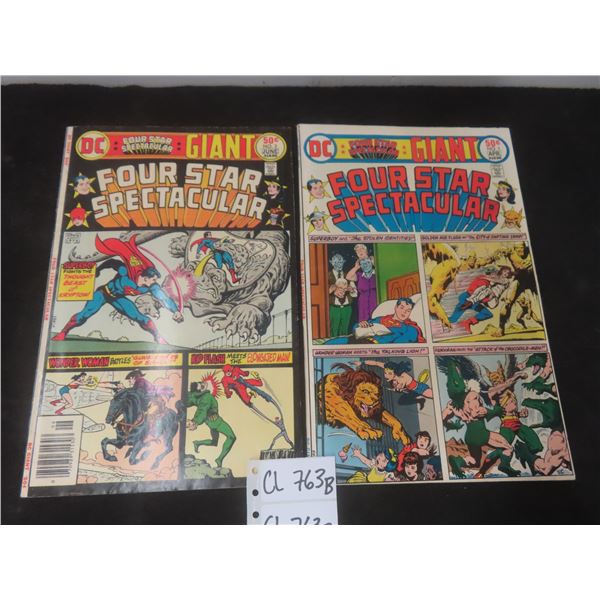 DC Giant "Four Star Spectacular" #1 and #2, Vol. 1, 1976 – Qty 2