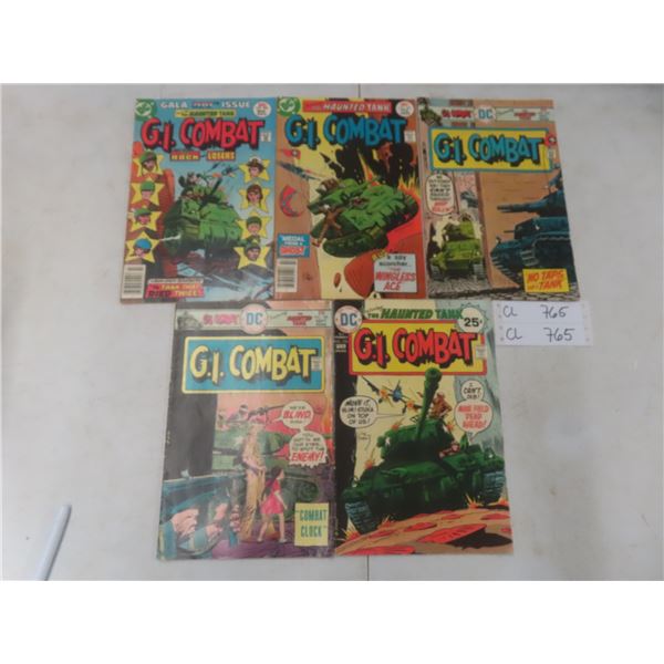 DC G.I. Combat Comics – Yrs. 1975–77 – Qty 5