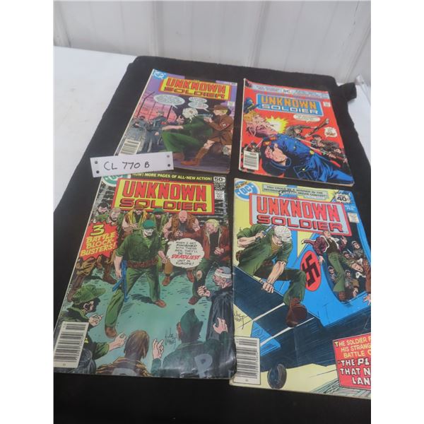 DC "Unknown Soldier" Comics – Yrs. 1976–78 – Qty 4
