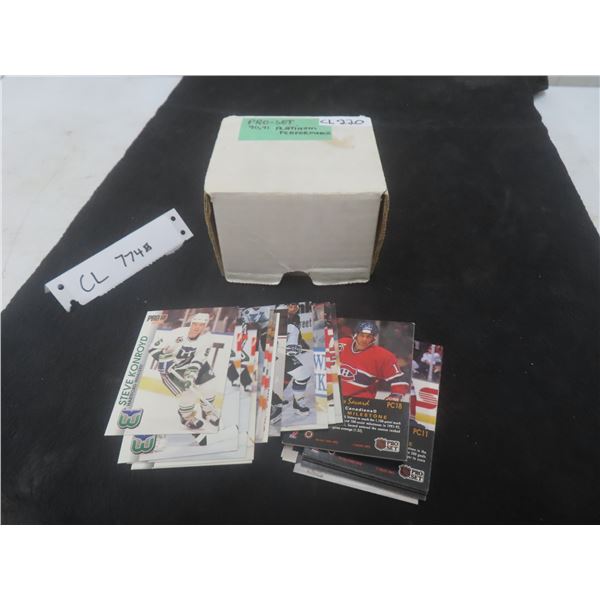 Pro Set Hockey 1990–91 – Includes Platinum Performance Cards, Approx. 100 Count