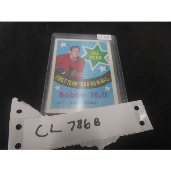 Topps 1969–70 Bobby Hull "First Team All Star" – Chicago Blackhawks