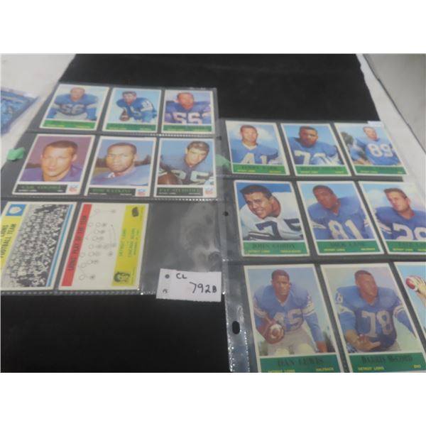 NFL 1964–65 Detroit Lions Card