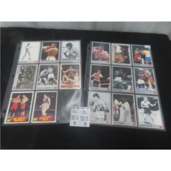Boxing Legends Hall of Fame Cards incl. Muhammad Ali Bonus Cards and Vintage WWF Wrestling Cards