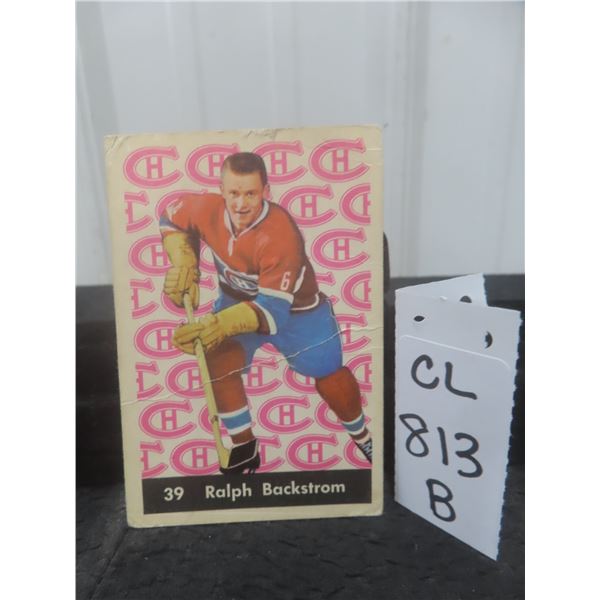 Parkhurst 1961–62 Ralph Backstrom – Montreal Canadiens