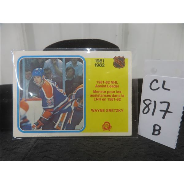 O-Pee-Chee 1982 Wayne Gretzky Assist Leader Card