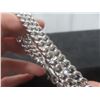Image 4 : New Platinum Plated 8mm Cuban Link Necklace Chain – 18" Long
