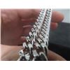 Image 5 : New Platinum Plated 8mm Cuban Link Necklace Chain – 18" Long