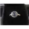 Image 1 : New Platinum Plated 1ct Simulated Diamond (CZ) Halo Ring – Resizable