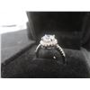 Image 2 : New Platinum Plated 1ct Simulated Diamond (CZ) Halo Ring – Resizable