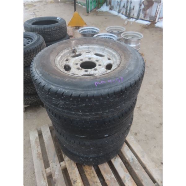 Firestone Winterforce LT 245/75 R16 Tires on Chevy 8-Bolt Wheels – Set of 4