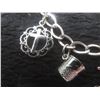 Image 3 : 925 Silver Charm Bracelet – 15.7g